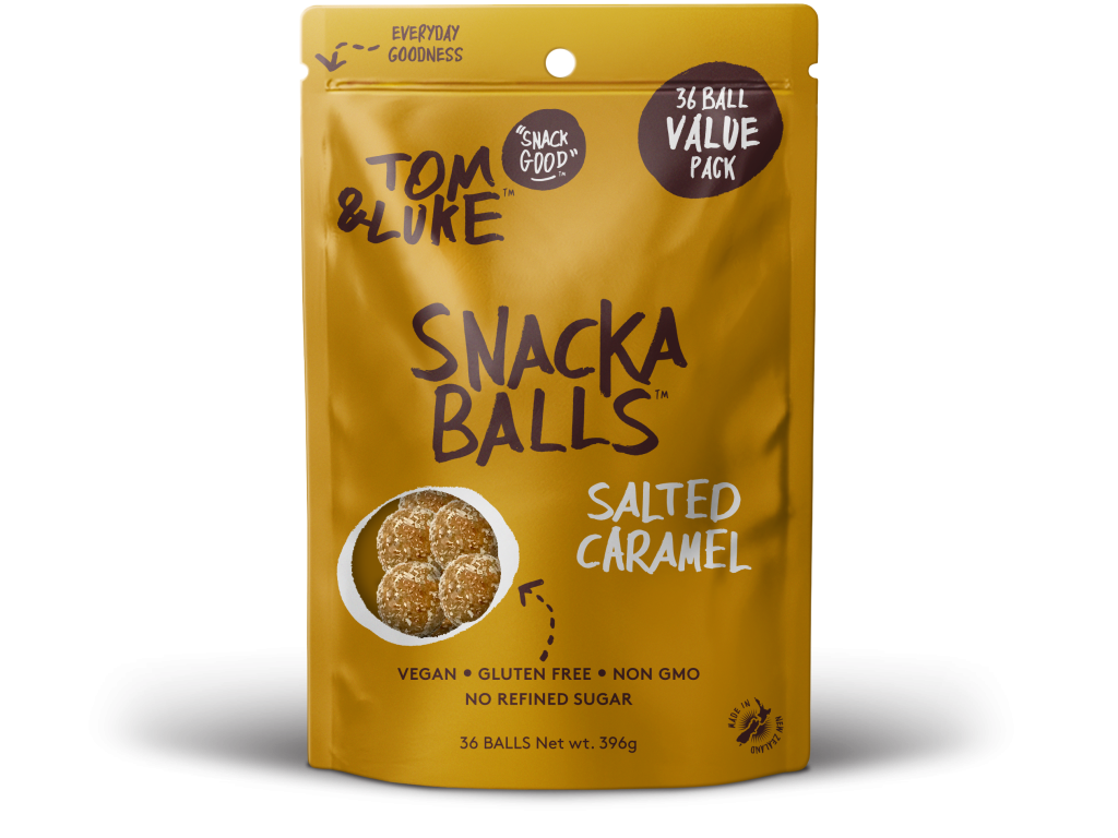 Salted Caramel Snackaballs 396g - 6 Pack - Tom & Luke